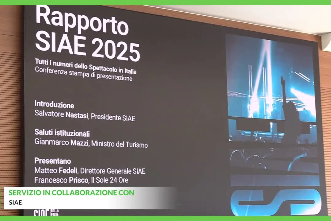 Siae, nel 2025 cresce del 7% la spesa per lo spettacolo e l'intrattenimento
