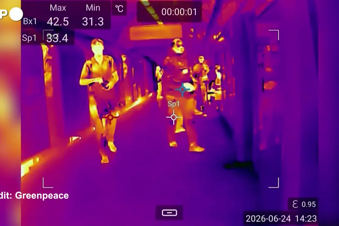 Londra nella morsa del caldo, le immagini delle termocamere diffuse da Greenpeace