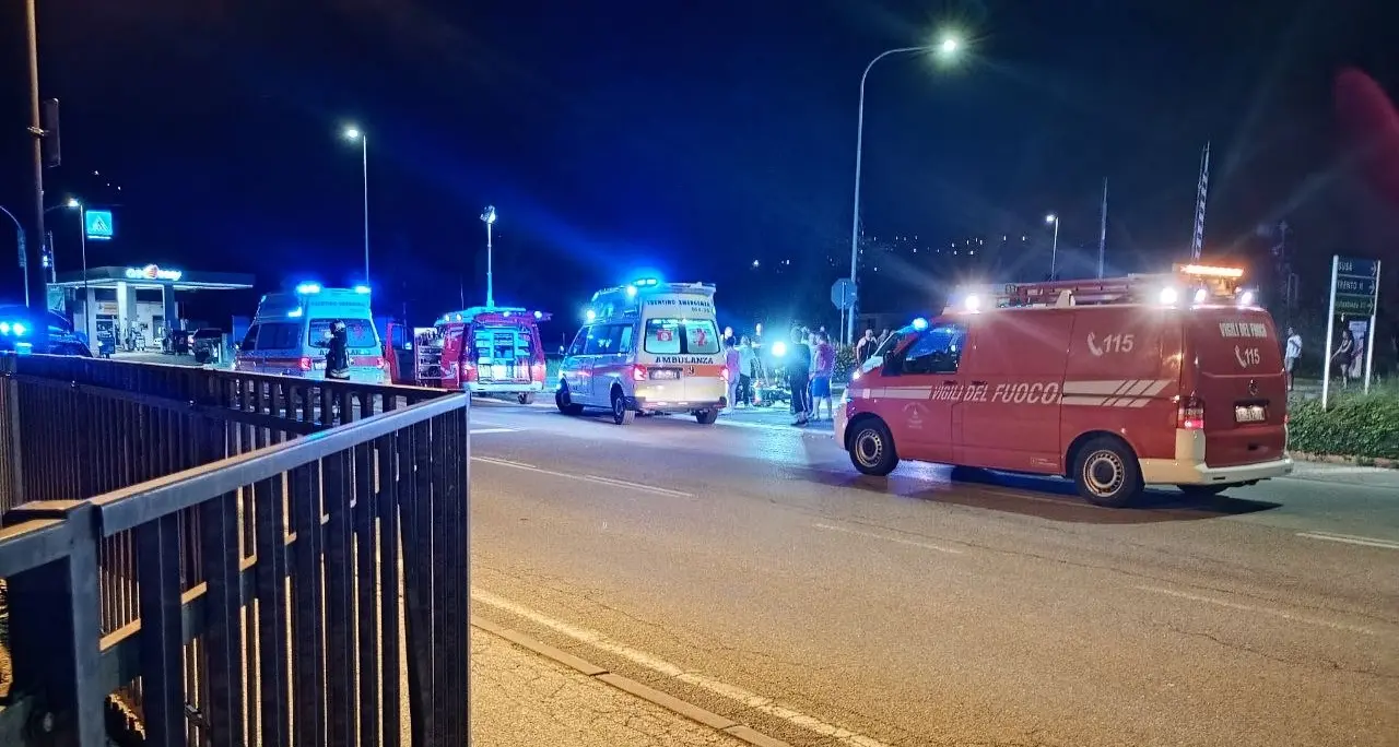 Incidente a Pergine, soccorsi all'incrocio tra via Molin del Palù e via al Lago