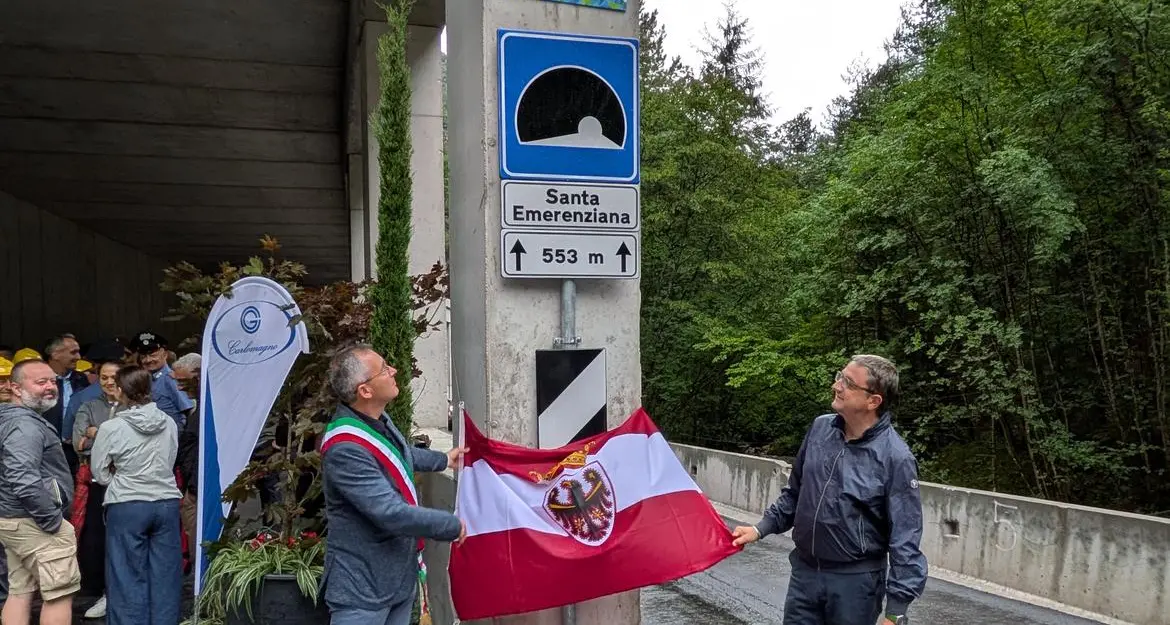 Tovel, inaugurata la nuova galleria paramassi da 12 milioni: strada più sicura