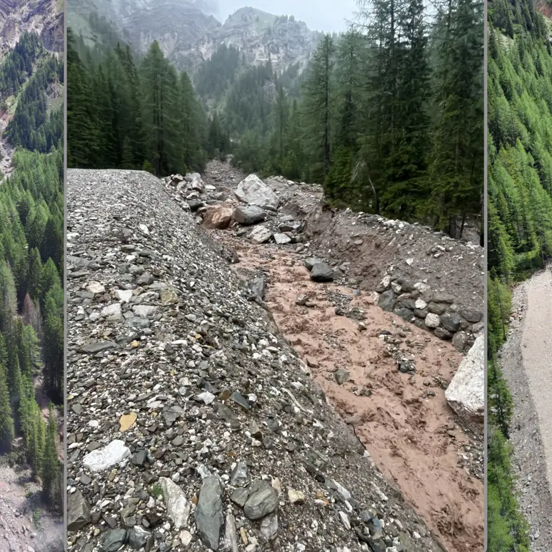 Maltempo: avviati gli interventi di ripristino in Val de Contrin