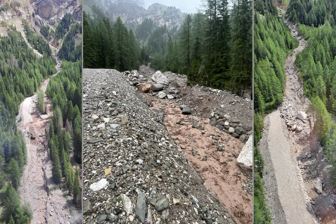 Maltempo: avviati gli interventi di ripristino in Val de Contrin