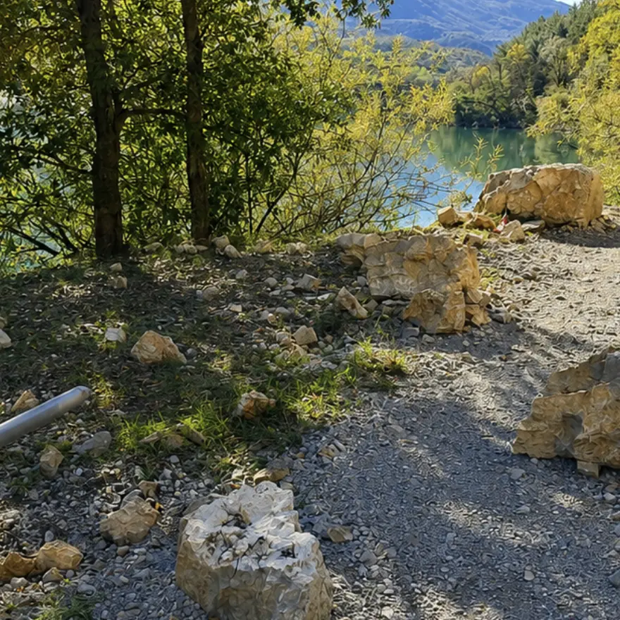 Lago di Cavedine, riapre il sentiero sulla sponda occidentale dopo la frana