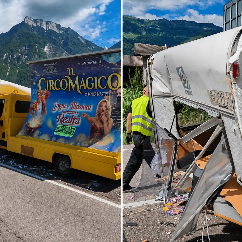 Incidente tra Levico e Novaledo: un furgone finisce contro una roulotte