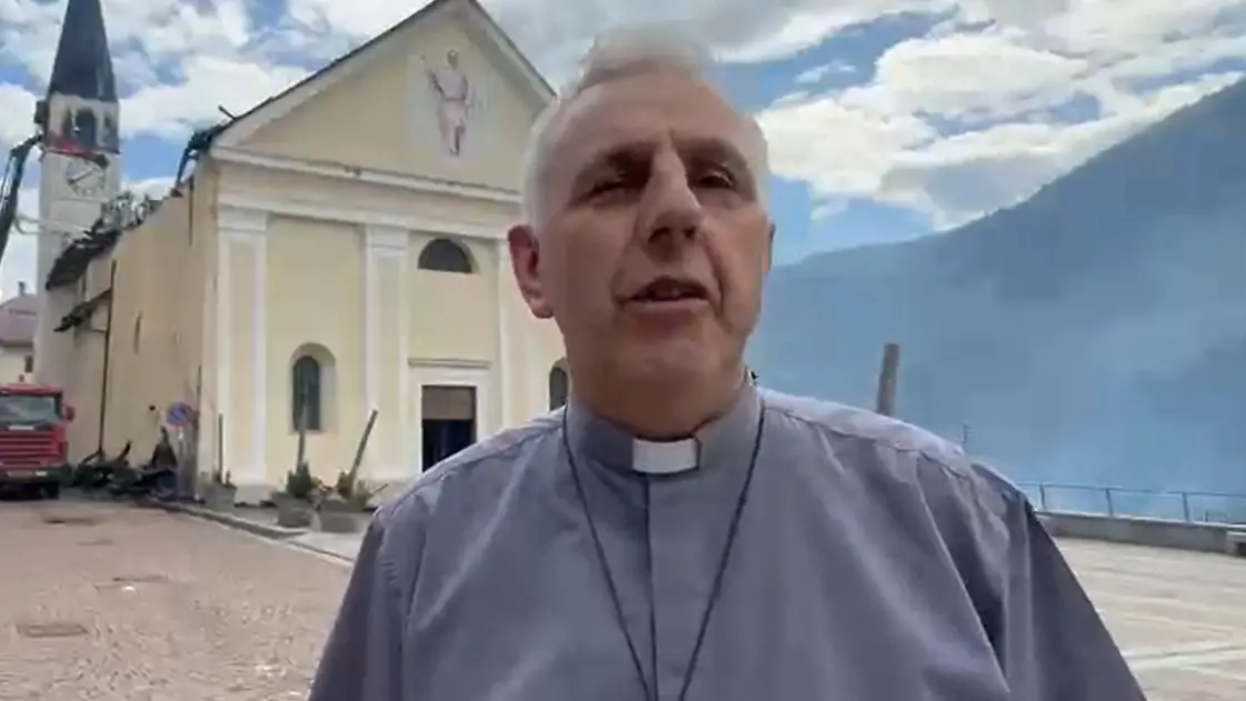 Vermiglio, don Enrico Pret: \"Un incendio devastante, fatto storico\"