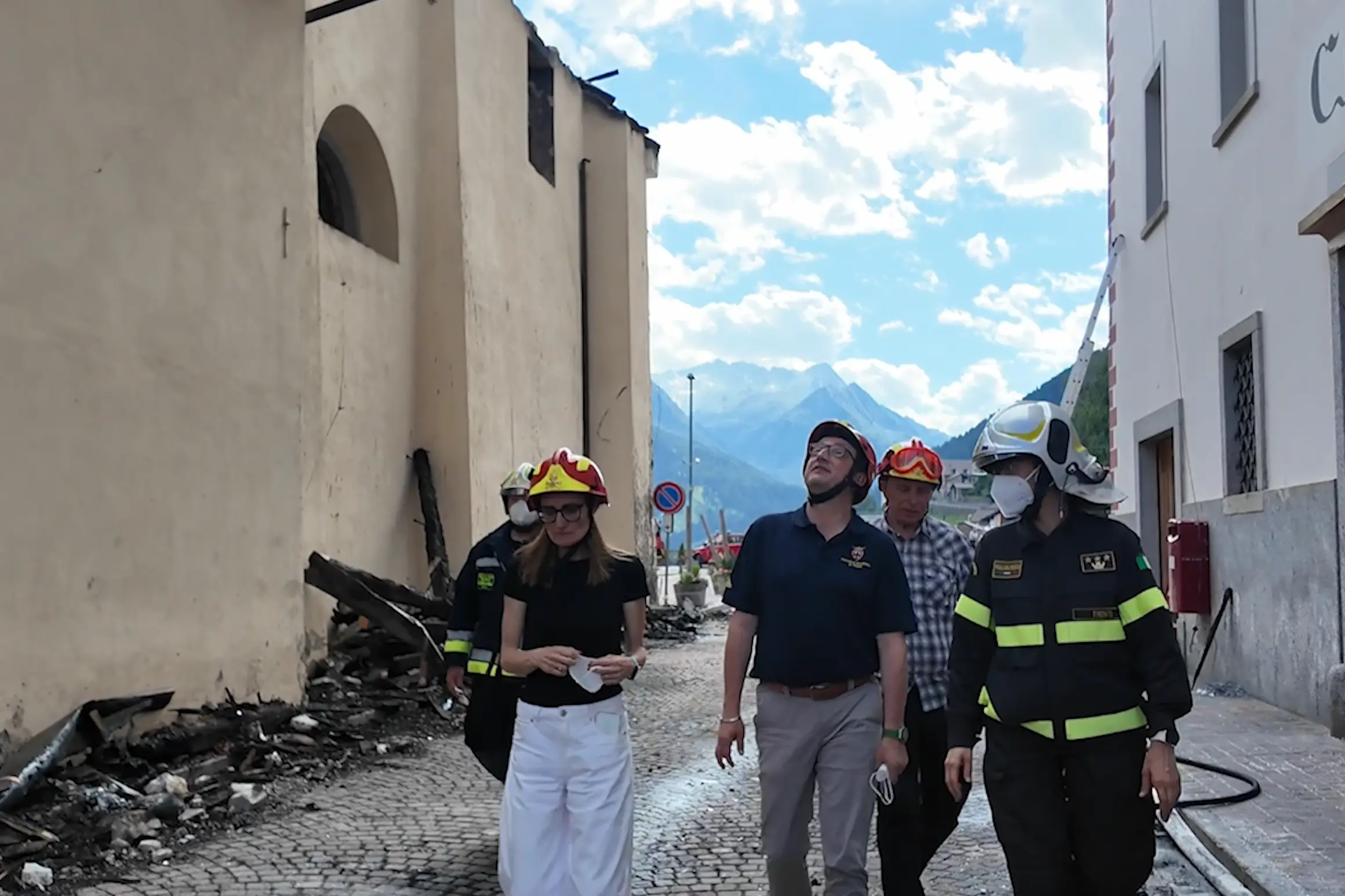 Fugatti in visita a Fraviano: «La Provincia sosterrà la ricostruzione»