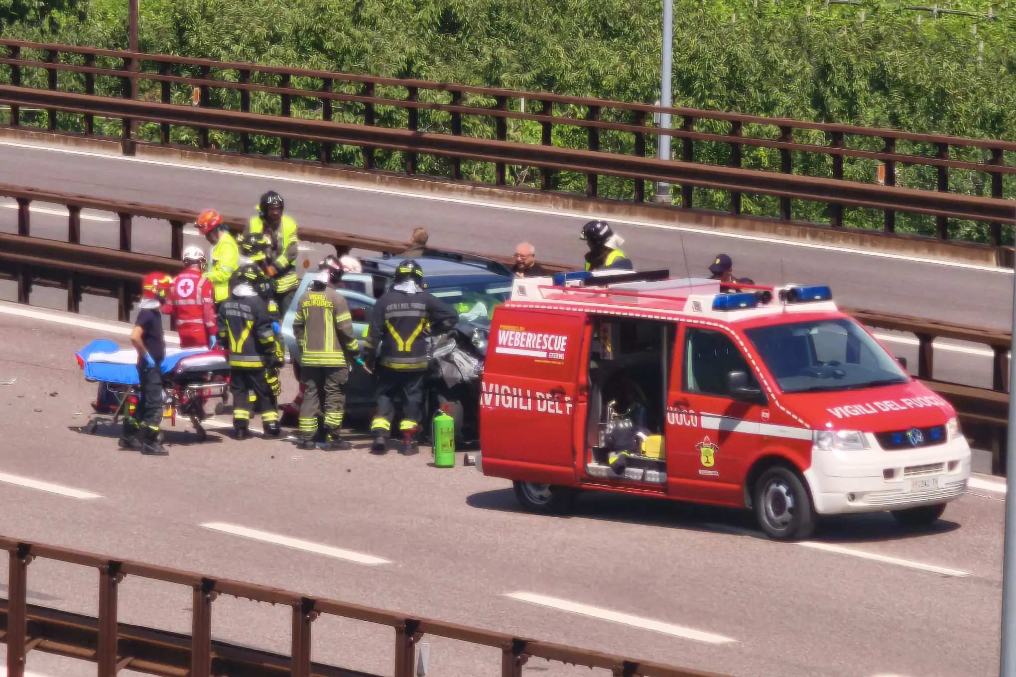 Incidente in A22, una persona ferita