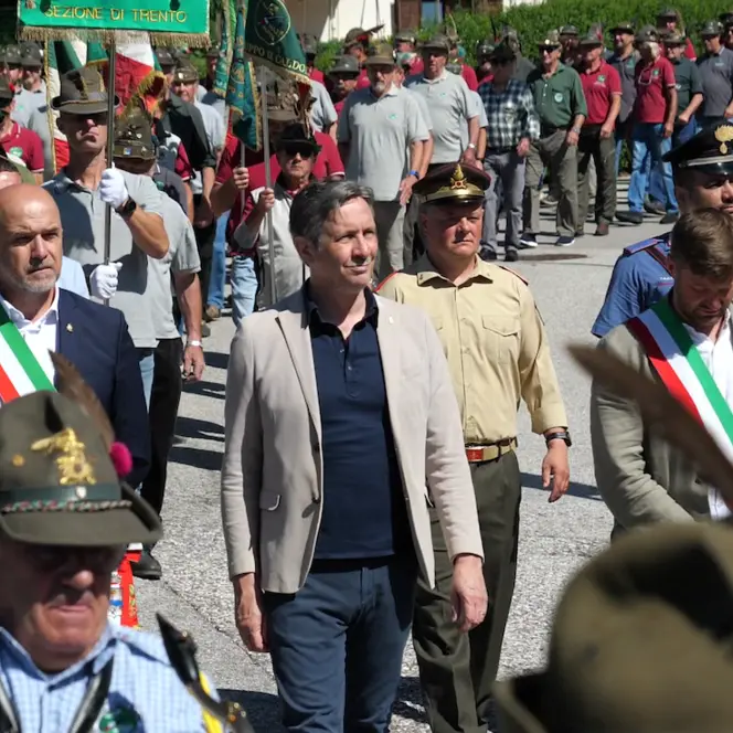 Sant'Orsola Terme festeggia i 60 anni degli alpini, l'appello ai giovani di Spinelli