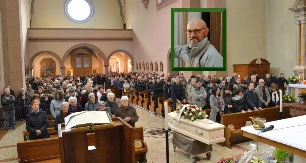 San Lorenzo in Banale, una folla per l'addio a Zeffiro Bosetti