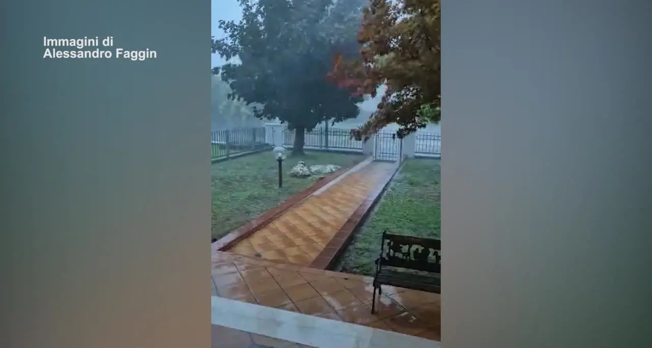 Maltempo, violento downburst colpisce Gonzaga