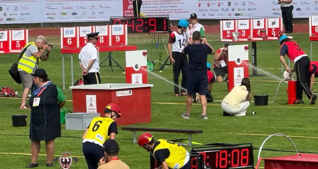 Mondiali dei Giovani vigili del fuoco, le squadre trentine chiudono tra le migliori quindici