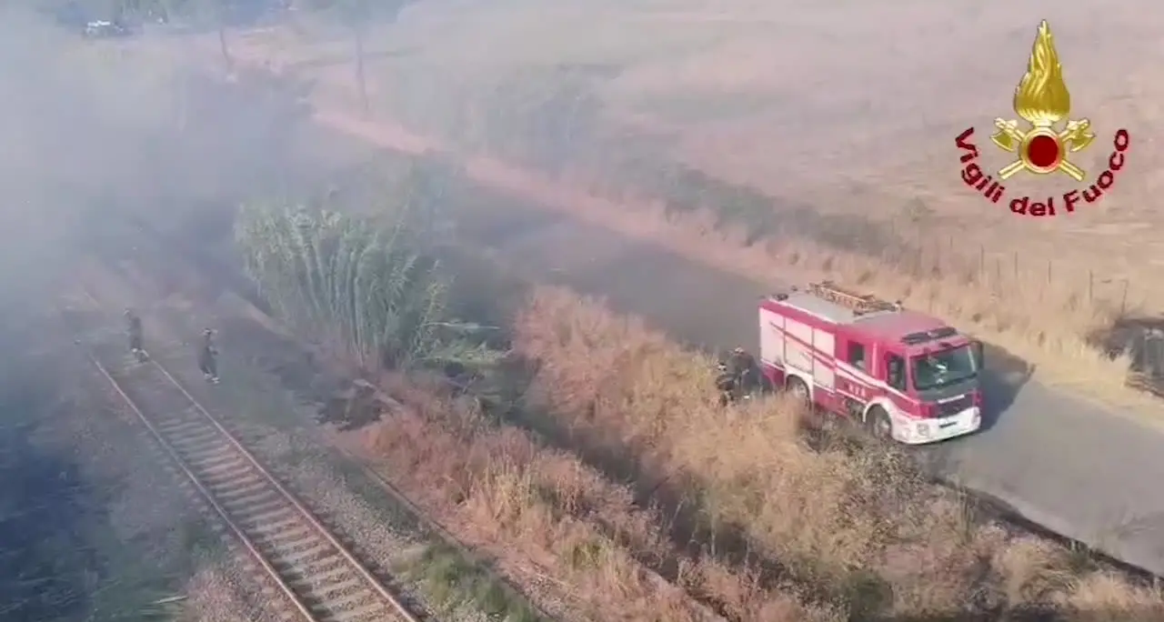 Incendi in Calabria, Canadair in azione nel Catanzarese