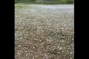 Grandinata nella zona di Riva (Video Zambarda)