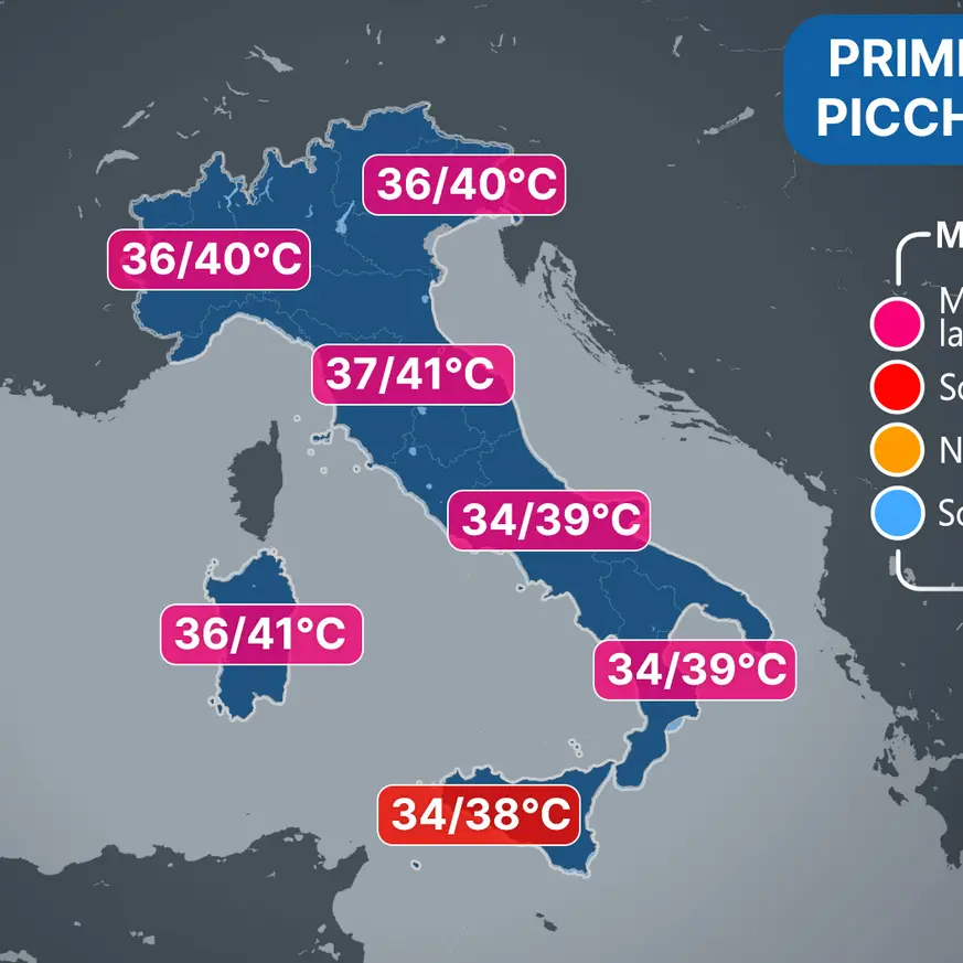 Torna il caldo africano: weekend rovente in Trentino, in Italia si sfiorano i 40 gradi