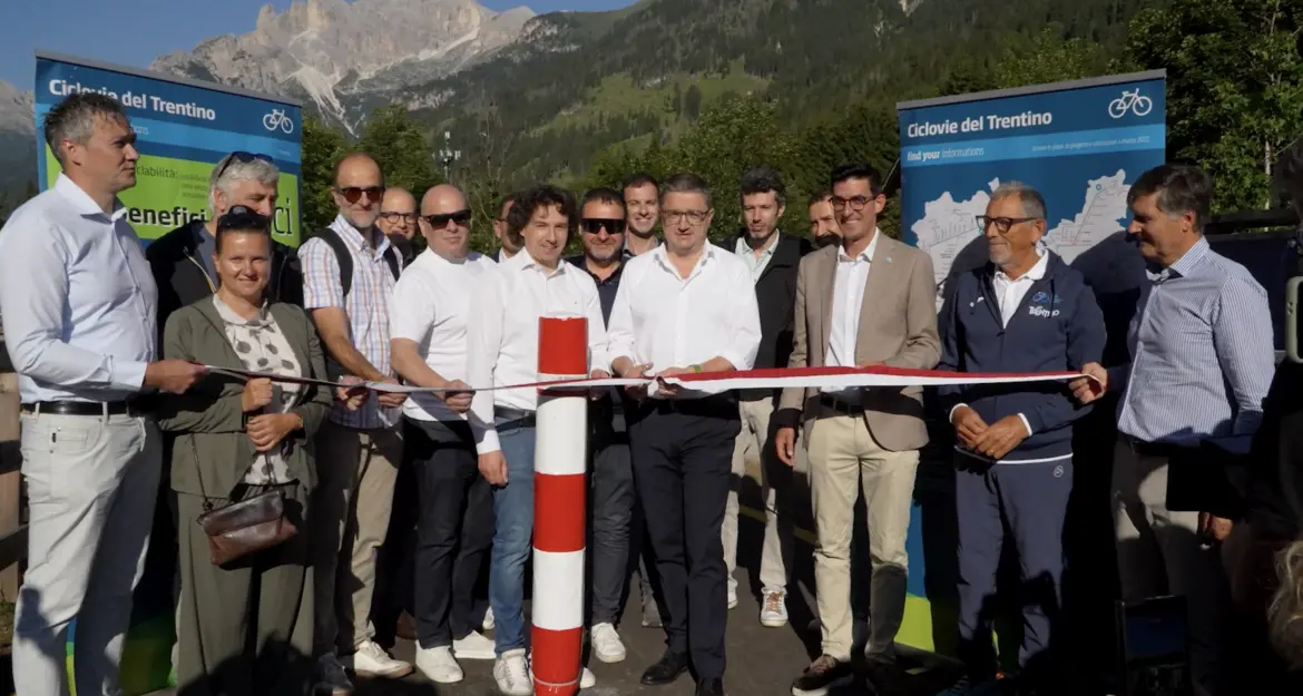 Da Molina di Fiemme a Canazei in bici: completata la ciclovia di 48 chilometri