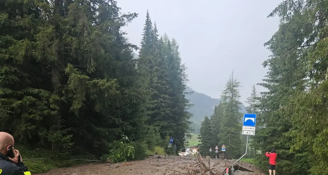 Doppia frana in Val di Fassa