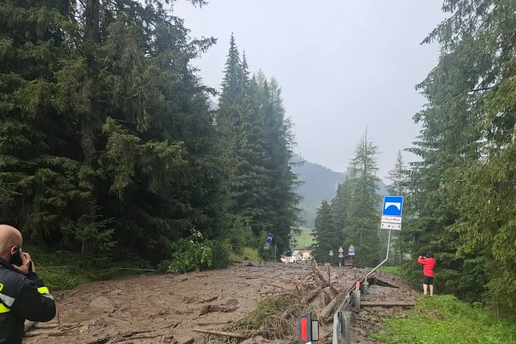 Doppia frana in Val di Fassa
