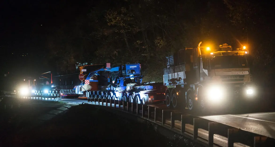 Trasporto eccezionale in Trentino: disagi alla viabilità nella notte tra lunedì 10 e martedì 11 agosto