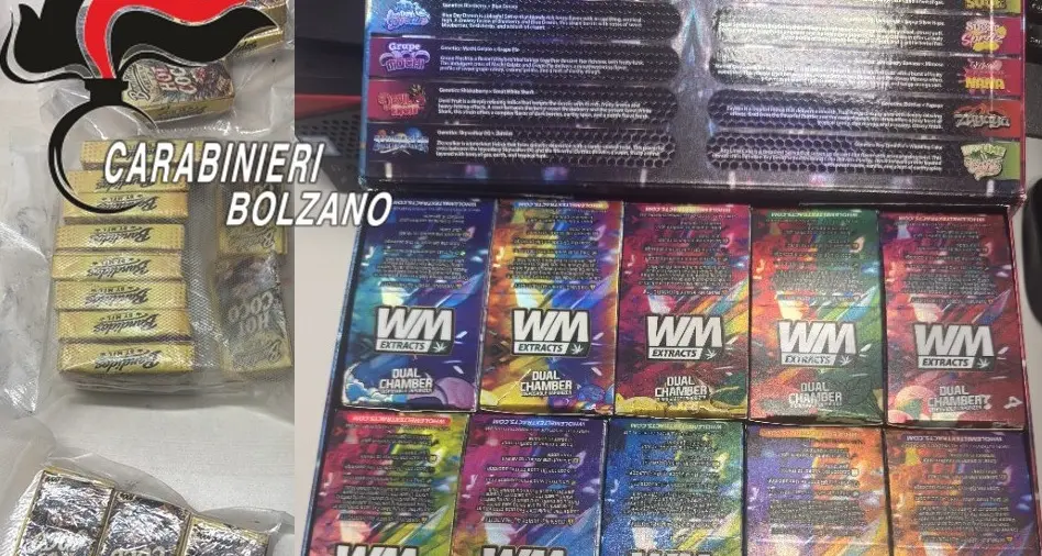 Arrestato a Bolzano con quasi due chili di hashish in auto