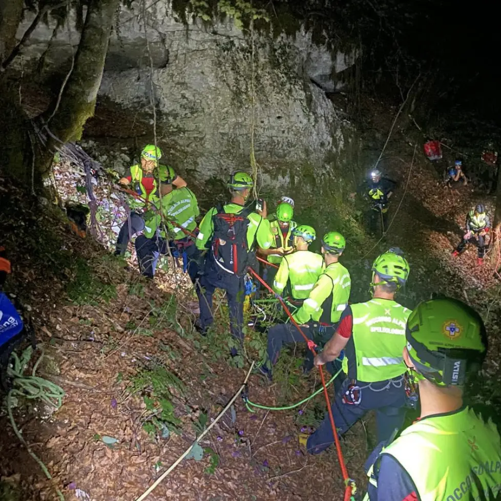 Lungo intervento nella forra del torrente Grigno: recuperato dopo 8 ore