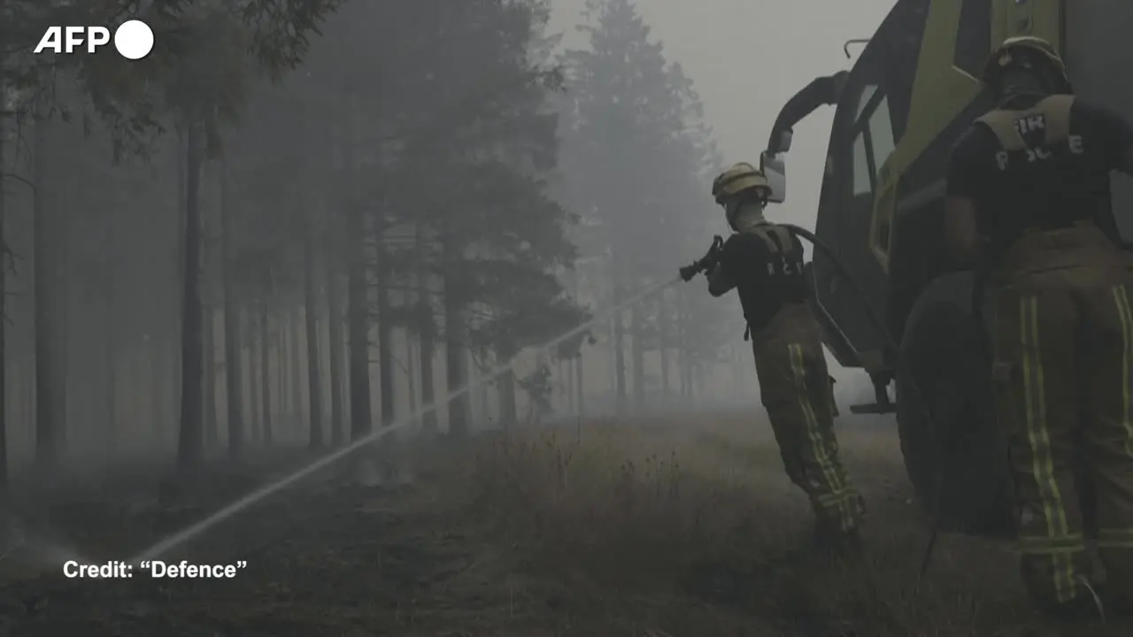 Incendio in Belgio, in fiamme il parco naturale delle Hautes Fagnes