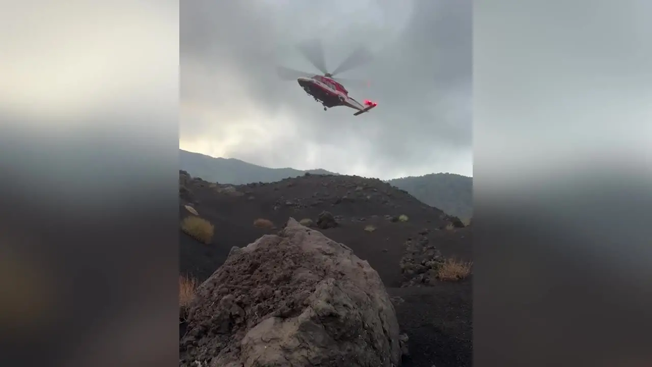 Escursionista colpito da un fulmine sull'Etna, è morto in ospedale
