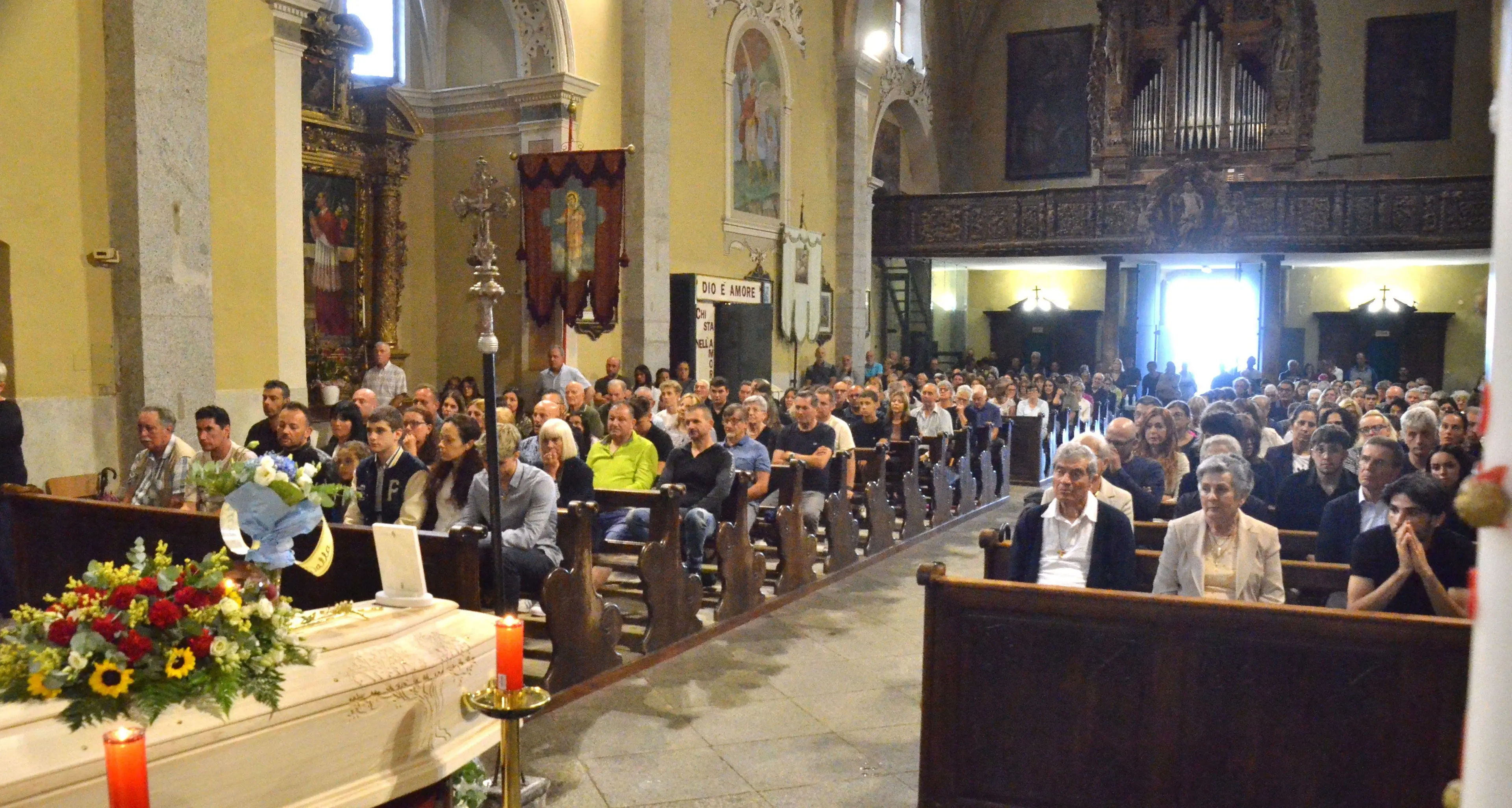 Roncone, l’addio a Riccardo Campana: «Papà, avevi un cuore d’oro»