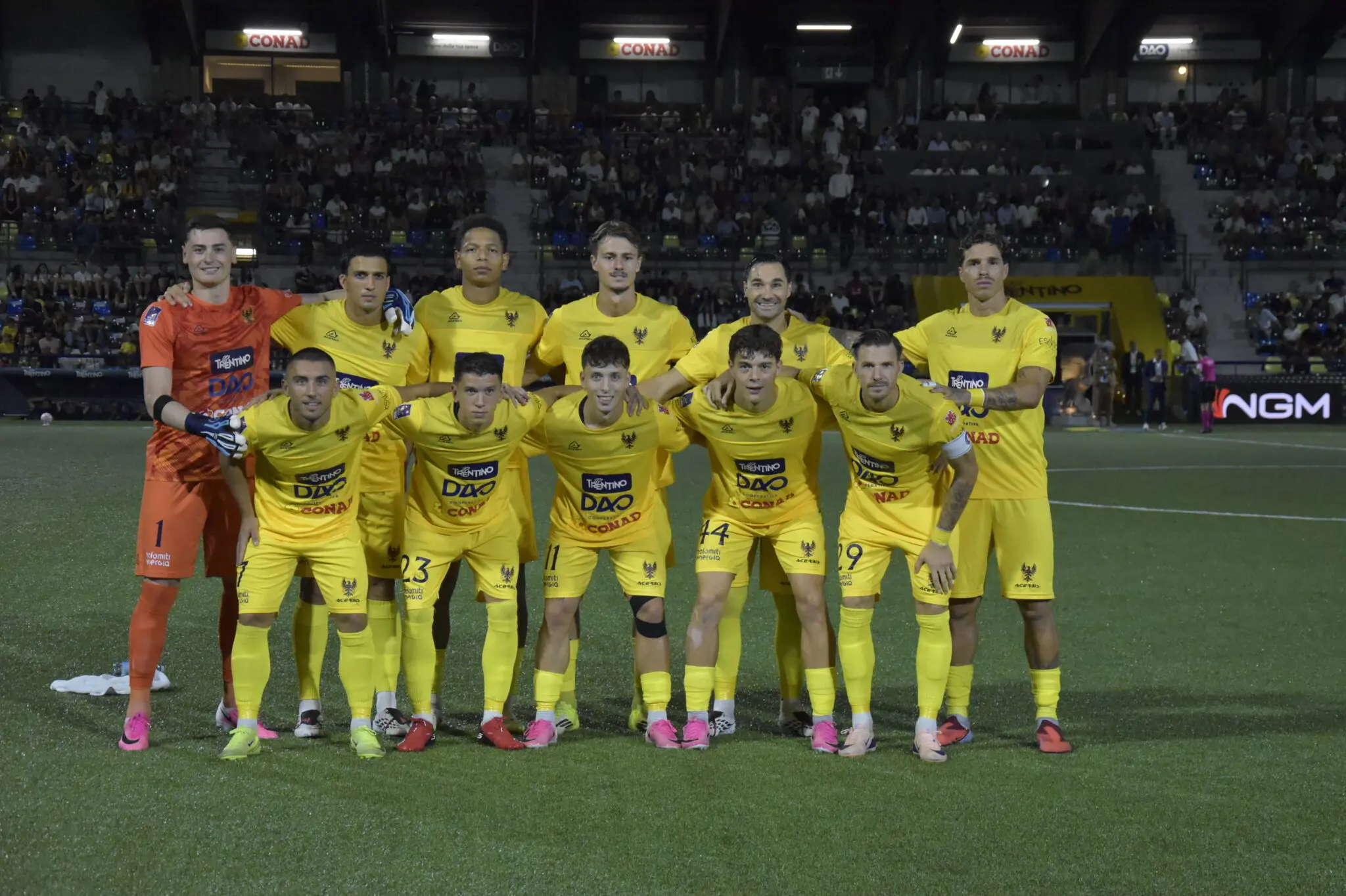 Trento, notte da urlo: Molina in rovesciata stende il Treviso