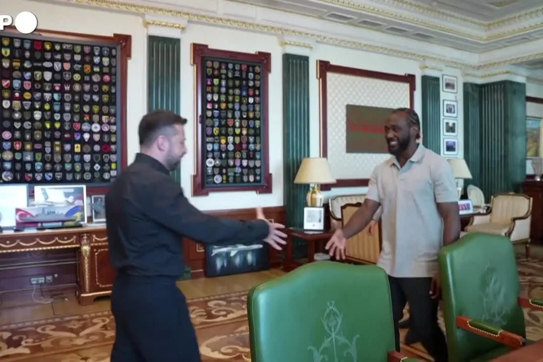 Zelensky incontra il campione di pugilato statunitense Crawford
