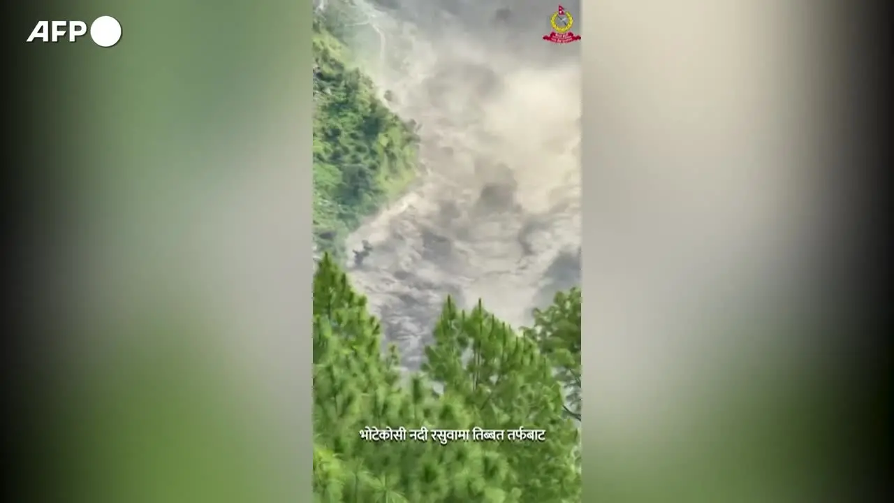 Nepal, le acque di piena travolgono il distretto di Rasuwa 