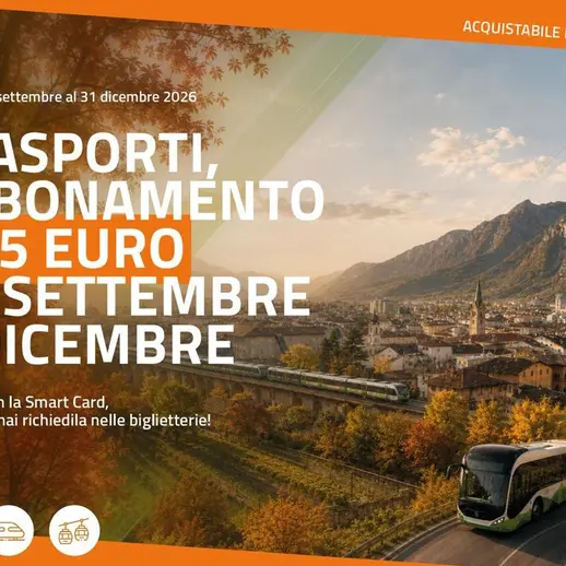 Trasporti, abbonamento autunnale a 25 euro: dal 15 settembre i rimborsi
