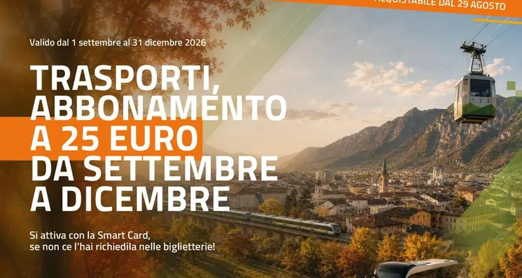 Trasporti, abbonamento autunnale a 25 euro: dal 15 settembre i rimborsi