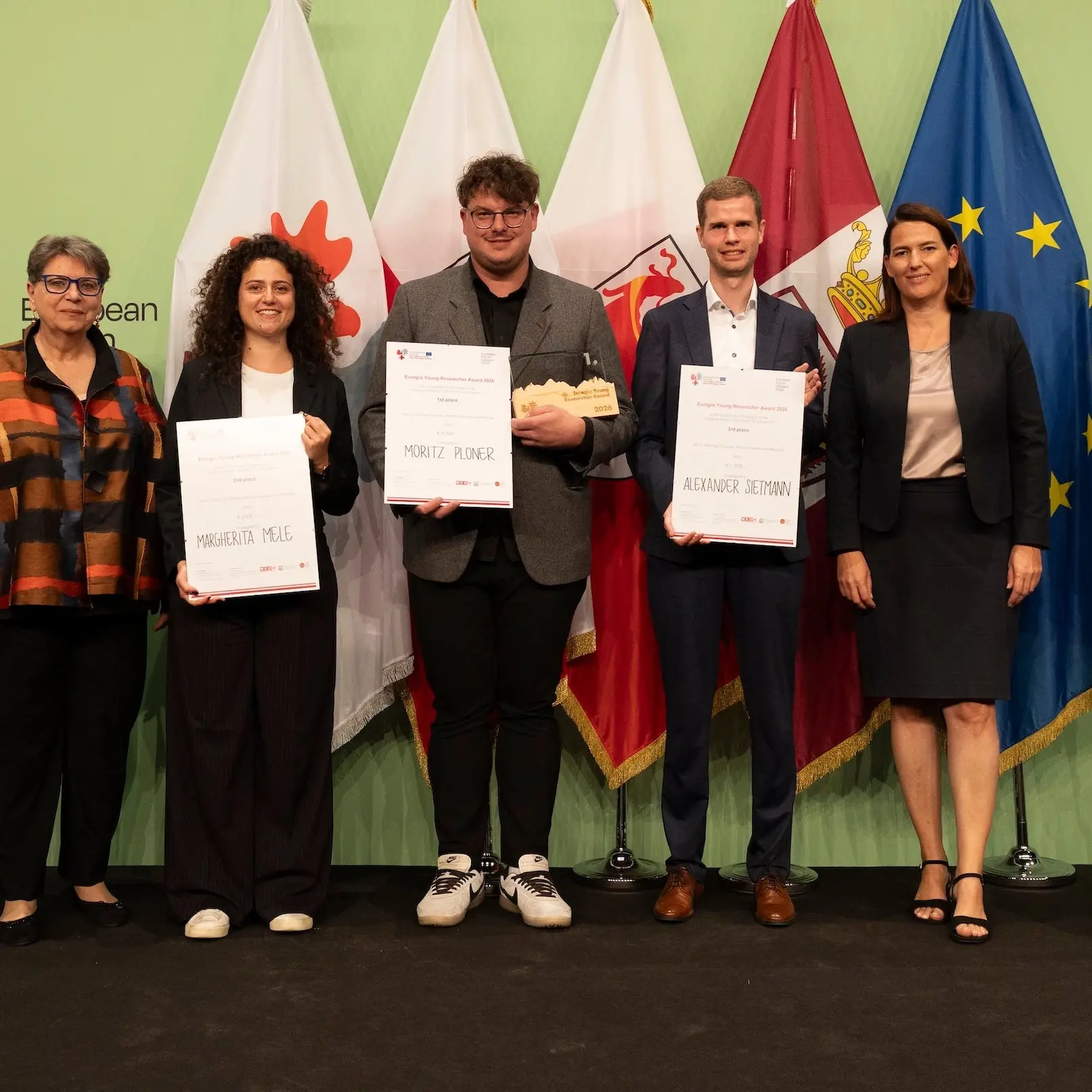 Euregio Awards, cinque premi al Trentino tra giovani ricercatori e imprese