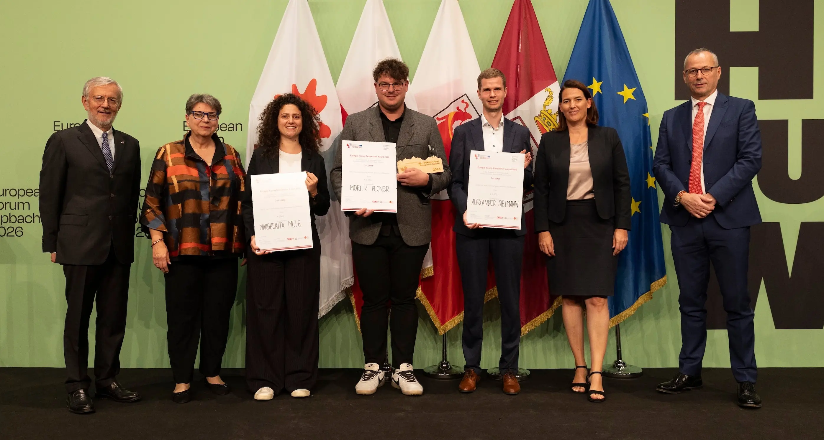 Euregio Awards, cinque premi al Trentino tra giovani ricercatori e imprese