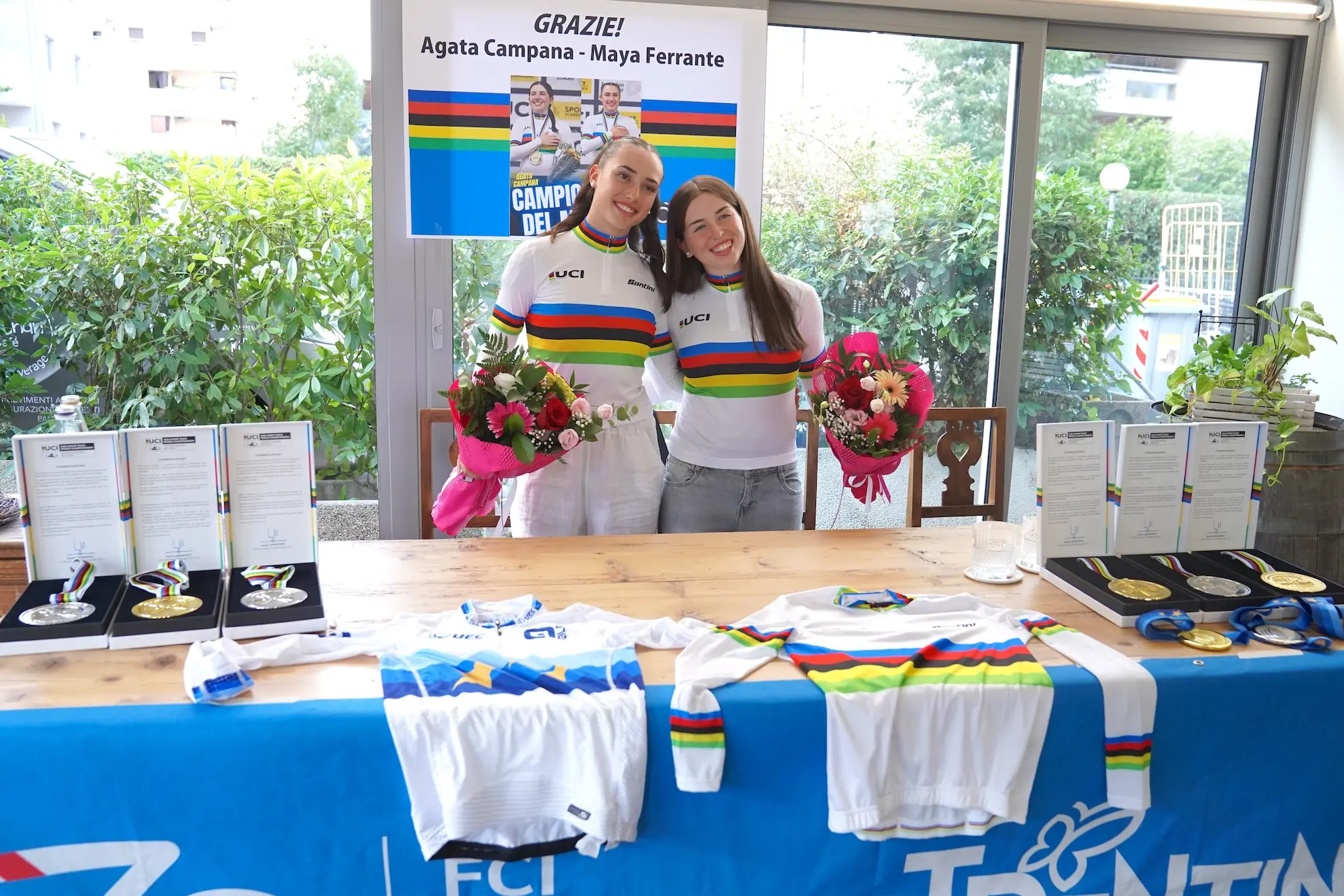 Campana e Ferrante, il Trentino d’oro ai Mondiali di ciclismo: sei medaglie in due