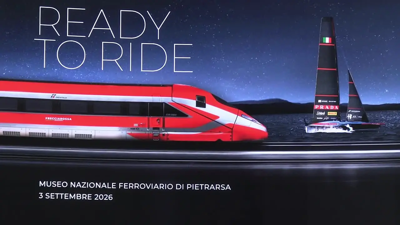 ANSACOM TRENITALIA Frecciarossa Official Sponsor di Luna Rossa per la 38sima America's Cup