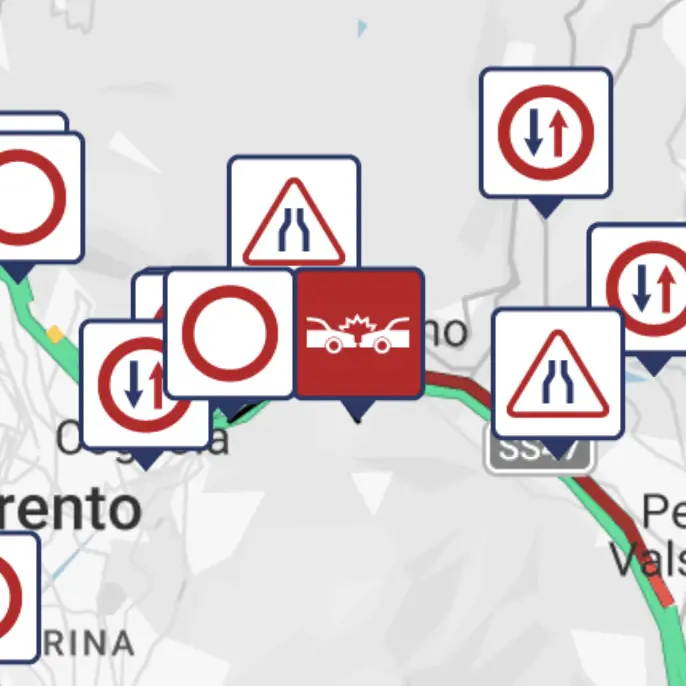 Incidente sulla Ss 47 tra Pergine e Trento, traffico in tilt