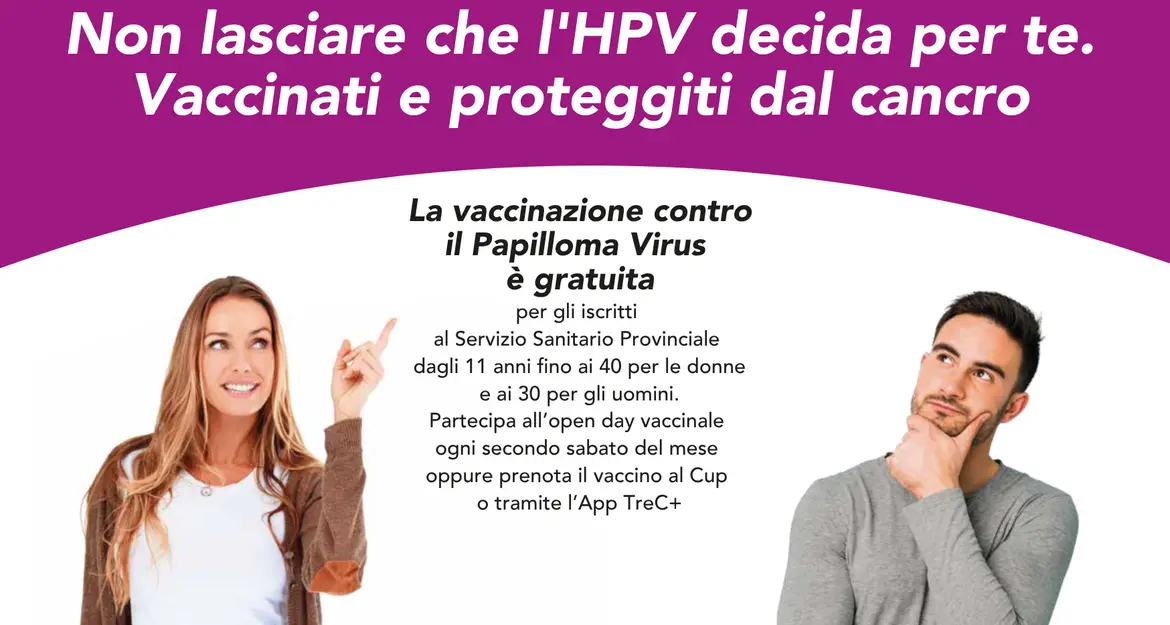 Papilloma virus, sabato l’Open day: vaccino gratuito senza appuntamento