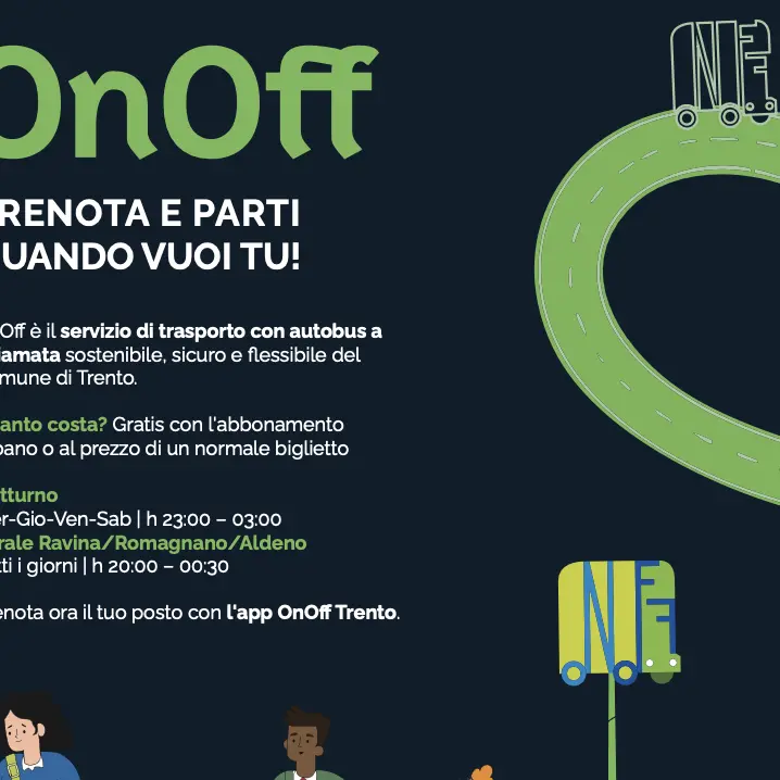 OnOff cresce, arriva il terzo autobus: quattro nuove zone servite di notte