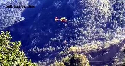 Ledro, incidente sulla ciclabile