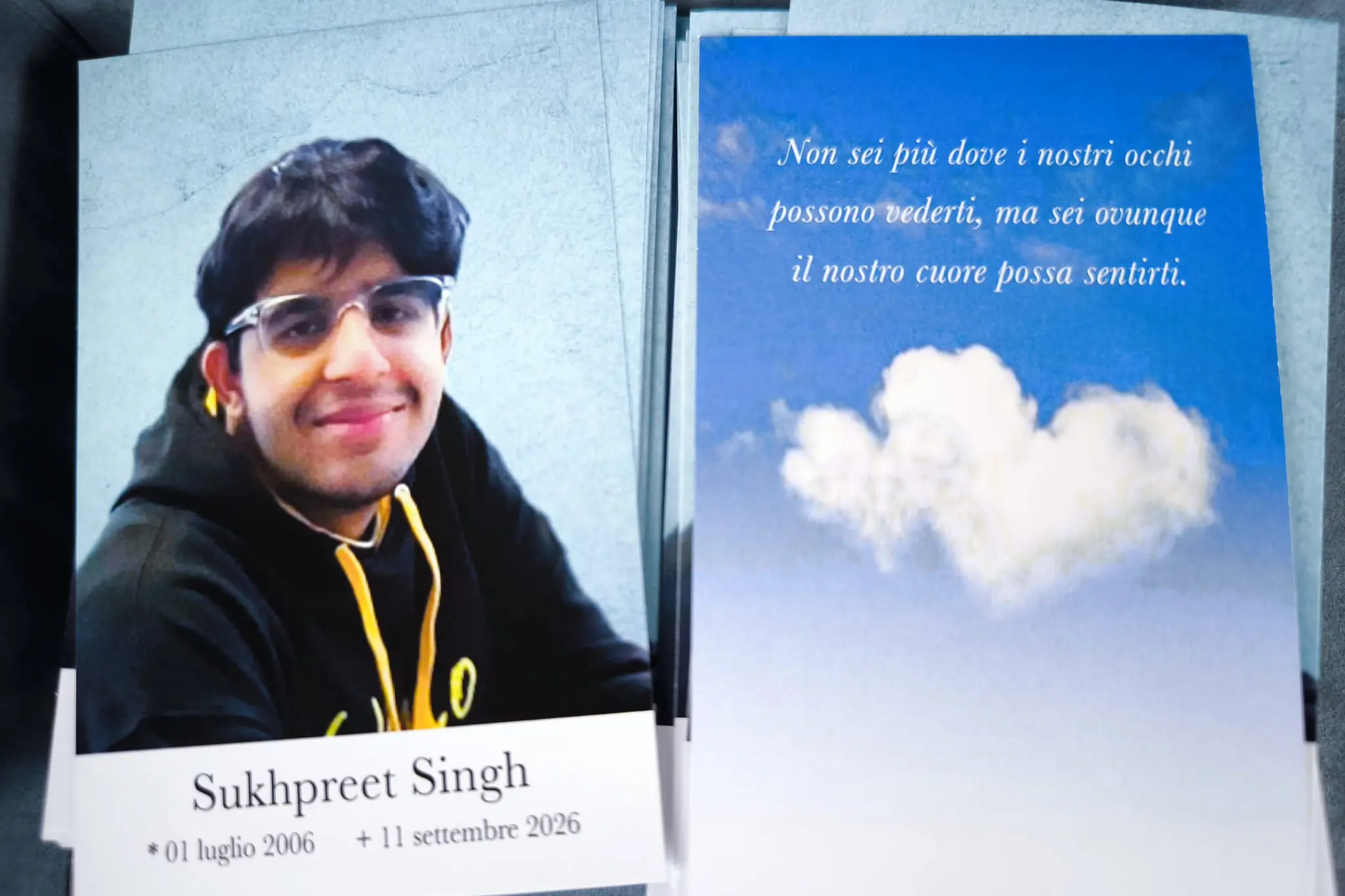 L’addio a Sukhpreet Singh, amici e familiari uniti nel dolore