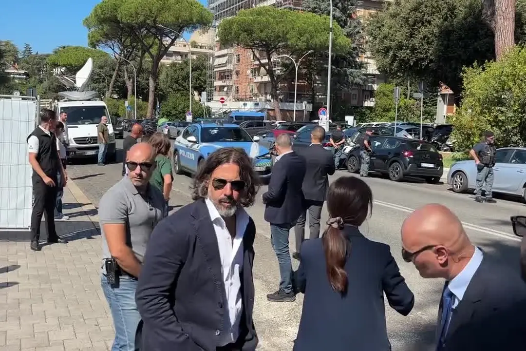 Giorgia Meloni arrivata alla festa di Fenix dei giovani di Fdi