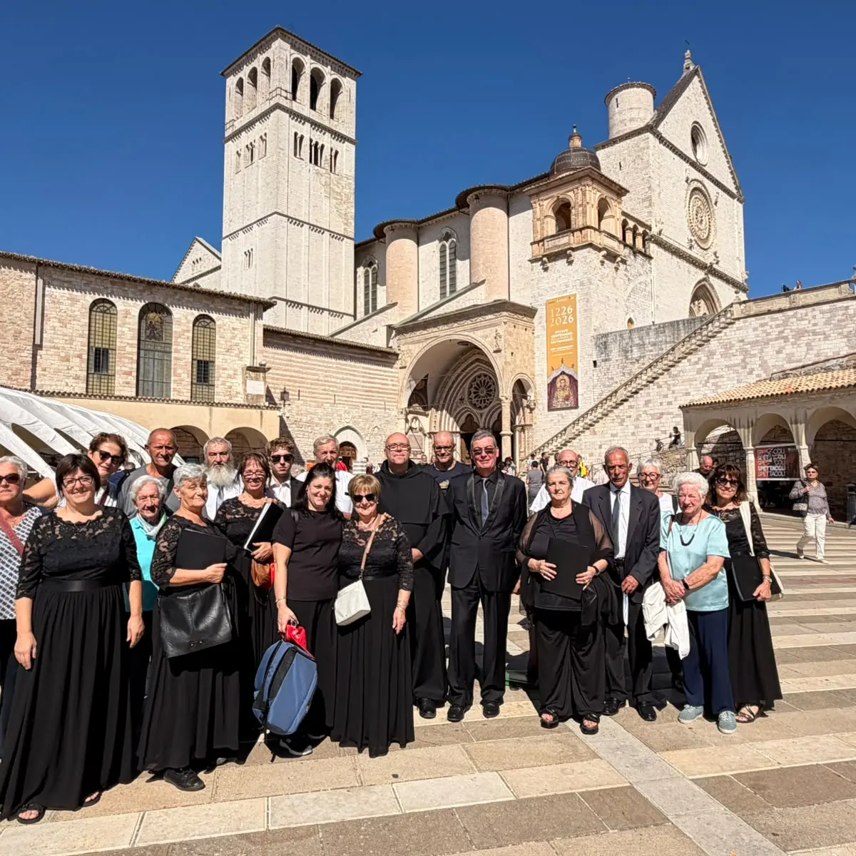 Il Coro San Pio X di Levico canta per la terza volta nella Basilica di Assisi
