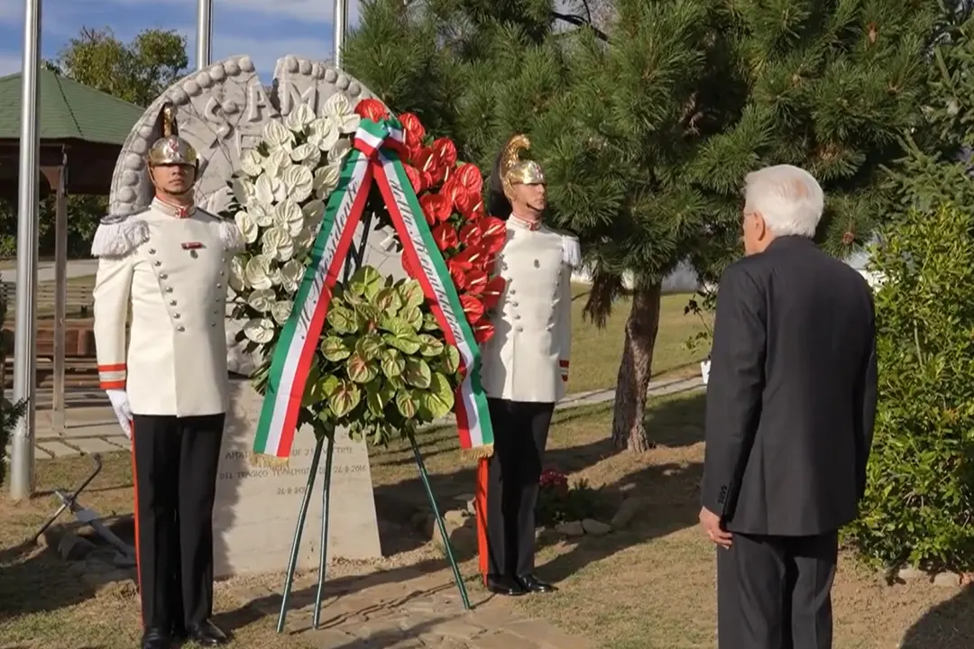 Mattarella ad Amatrice per l'inaugurazione dell'anno scolastico
