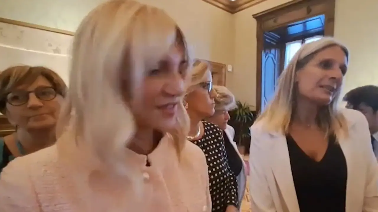Senatrici dell'opposizione in gonna contro Tajani e Vannacci