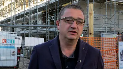 AbilNova, il presidente Fugatti in visita al cantiere della nuova sede a Spini di Gardolo