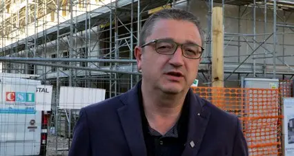 AbilNova, il presidente Fugatti in visita al cantiere della nuova sede a Spini di Gardolo