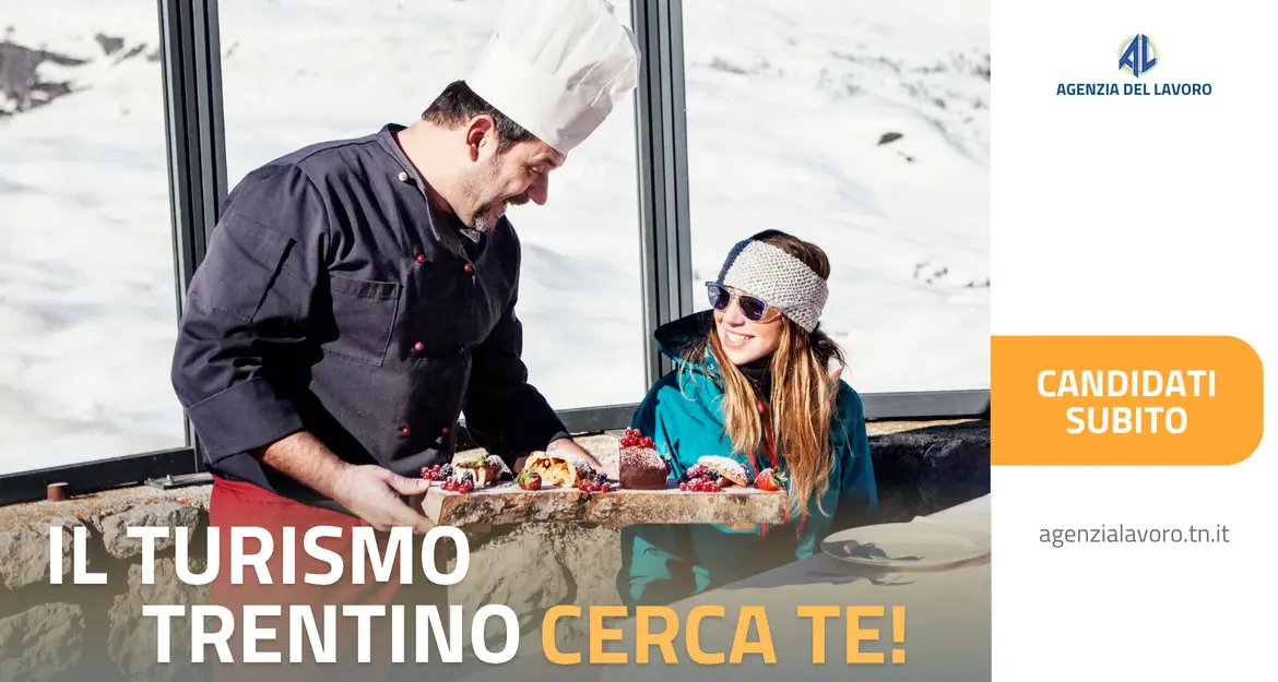 Stagione sciistica, il Trentino cerca lavoratori: posti in hotel, ristoranti e servizi turistici