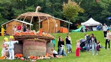 Festa della zucca, famiglie protagoniste al Parco Tre Castagni di Pergine