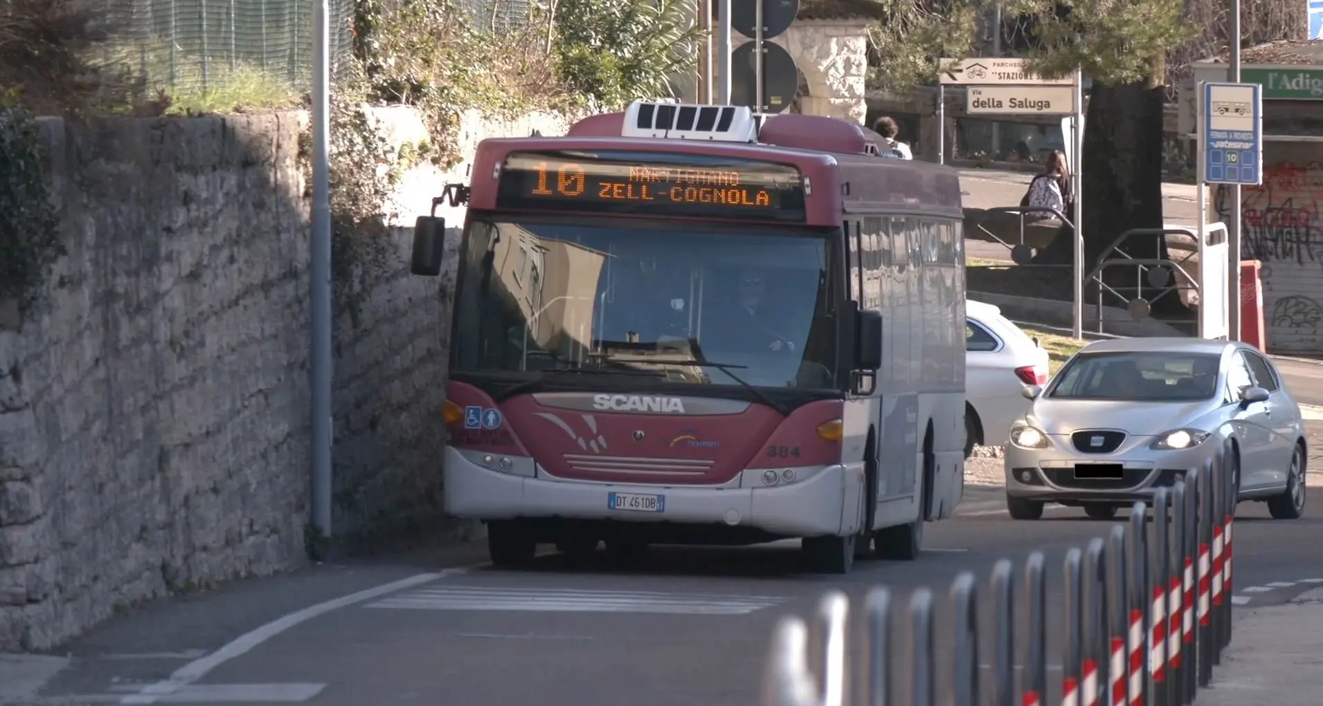 Trento, le novità della linea 10: ripristinata la fermata Corallo in via Venezia